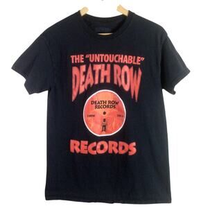 The Untouchable Death Row Records T Shirt Black Red Medium